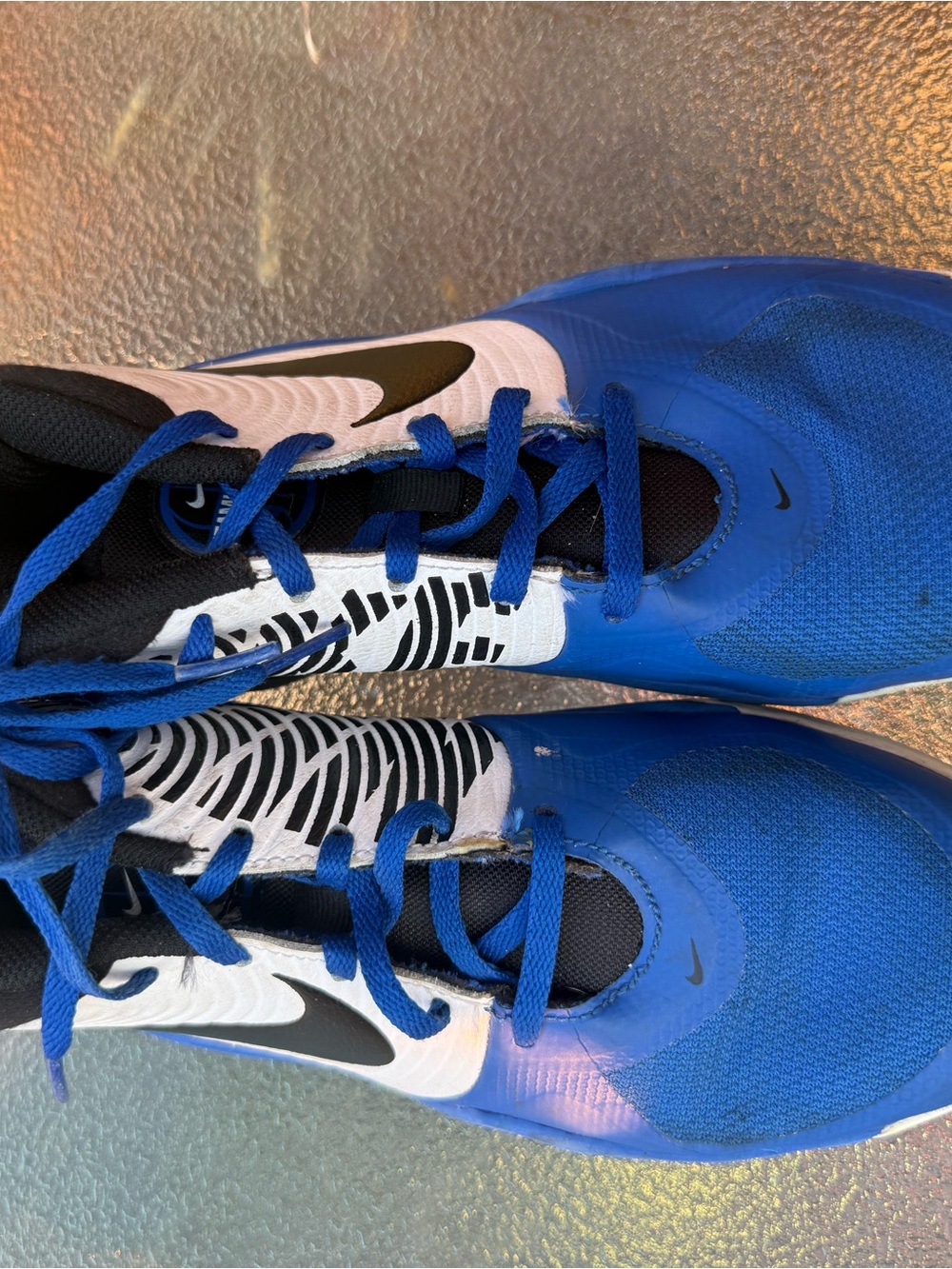 Nike Kids Blue, White and Black Running Sneakers